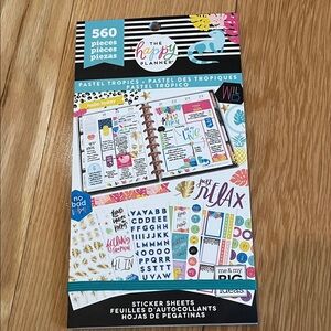 The Happy Planner Pastel Tropics Sticker Pack